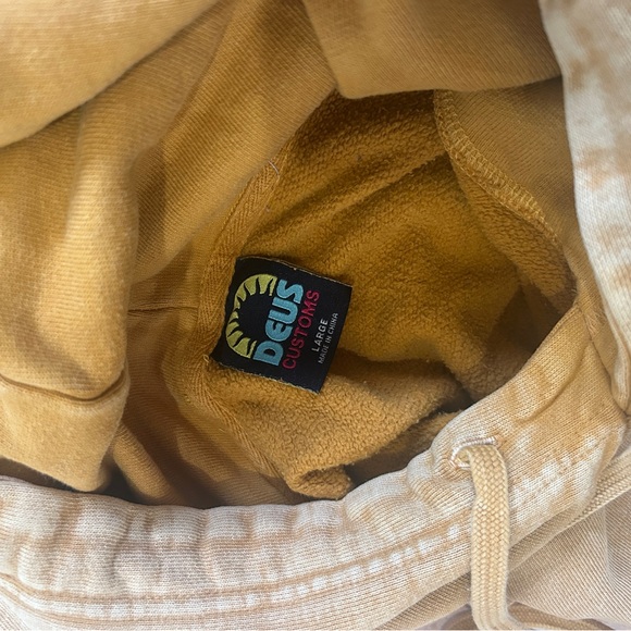 Deus Ex Machina yellow custom boards hoodie. Size L - Picture 5 of 5
